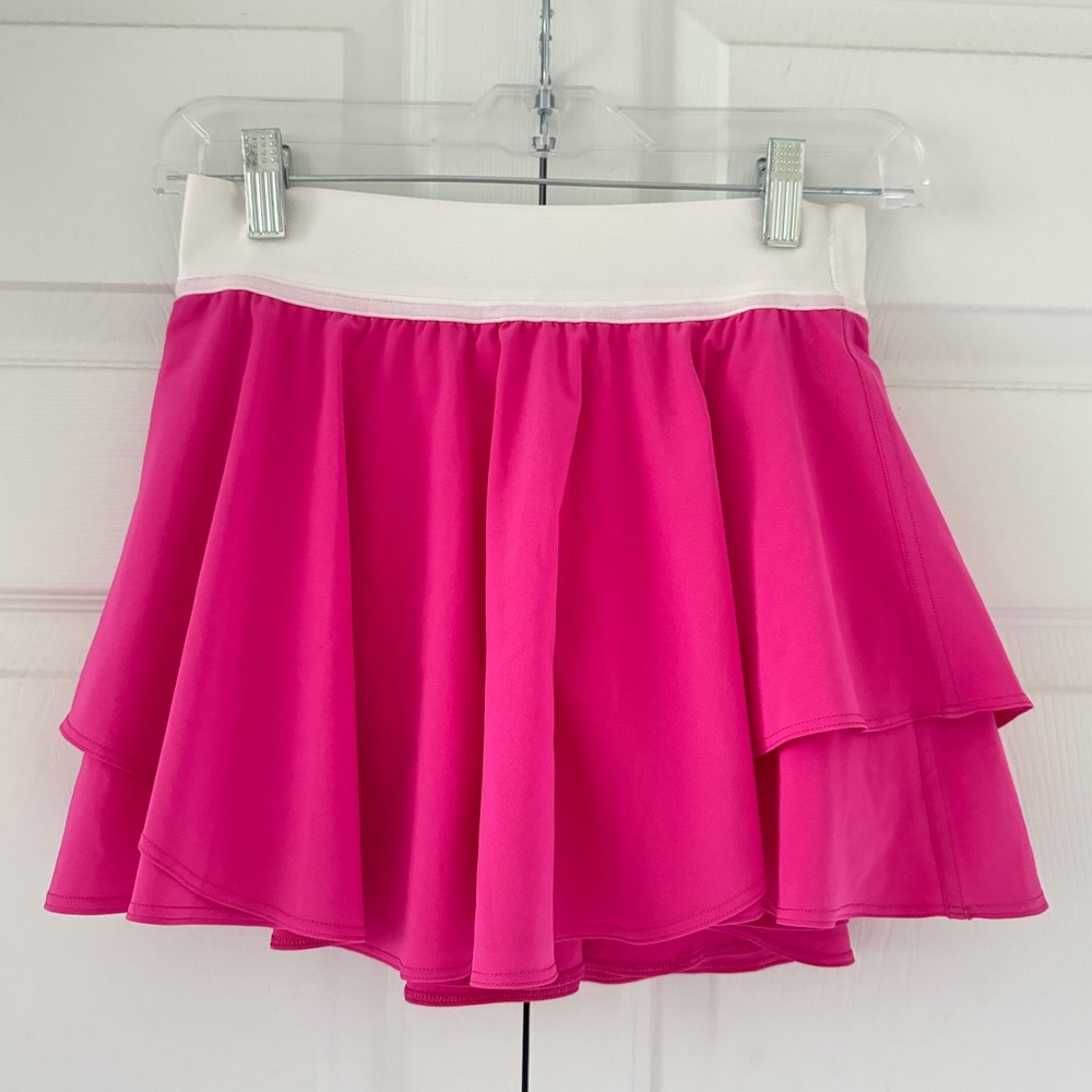Lululemon Sonic Pink High Rise Court Rival Skirt